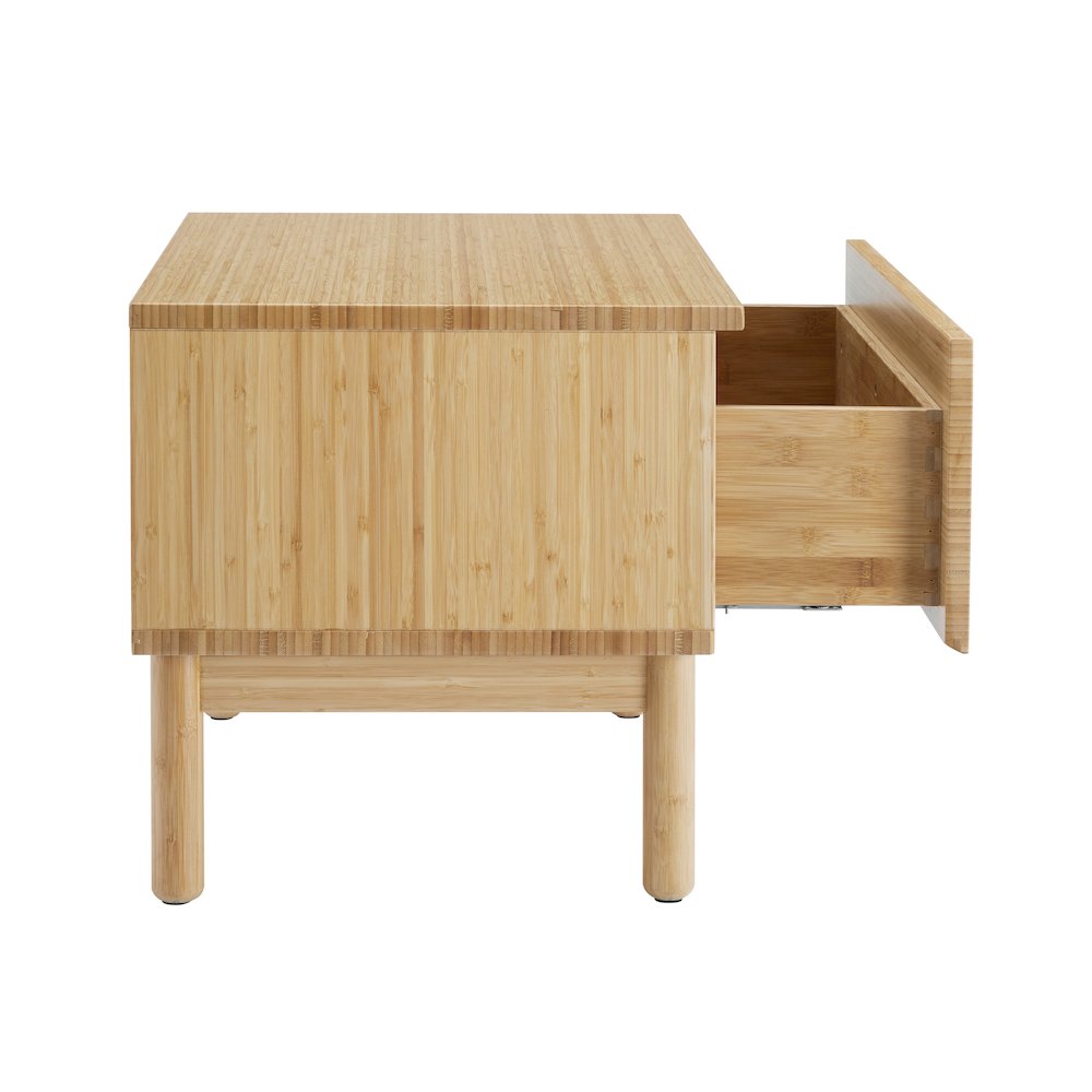 Monterey 1 Drawer Nightstand, Wheat. Picture 3