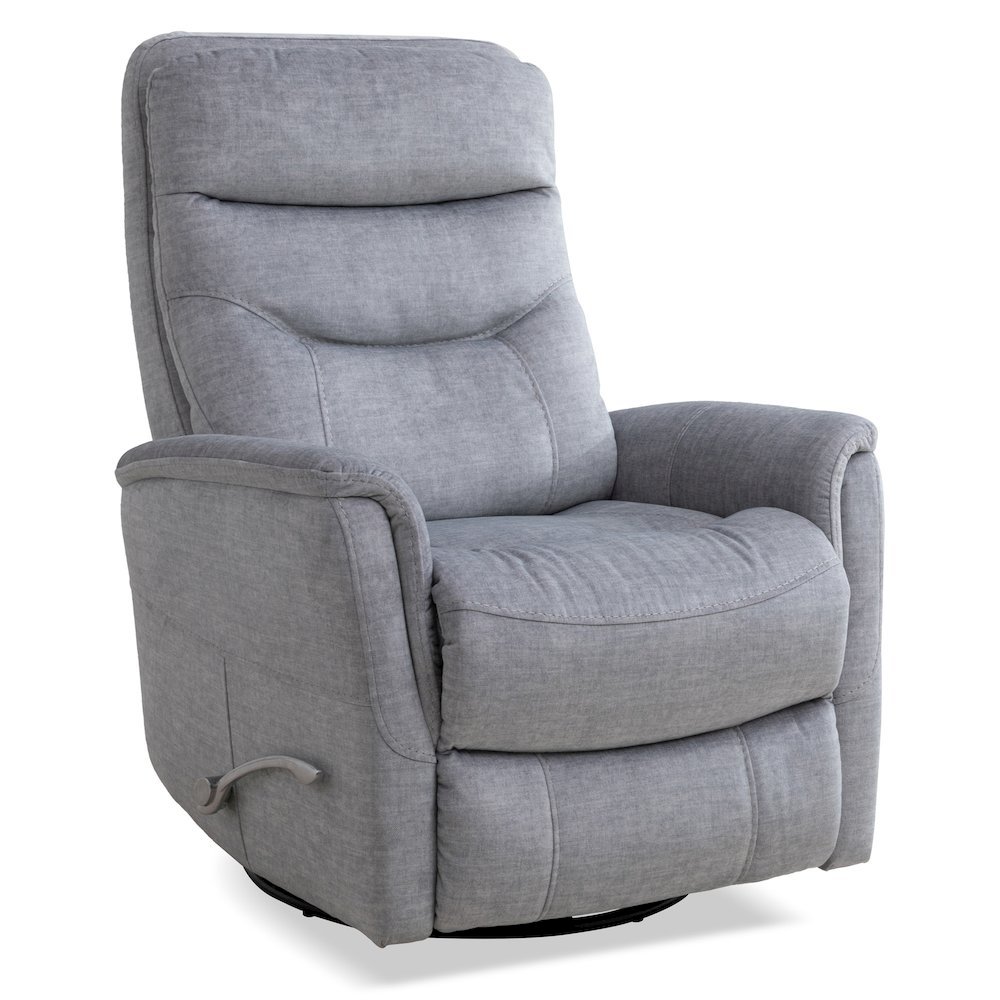 Capri Silver Recliner Nursery Glider  – Elegant Boucle Chairs for Comfort. Picture 1