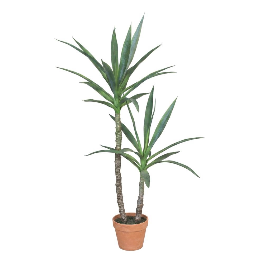 Artificial Heneken Plant With Faux Terracotta Pot. Picture 1