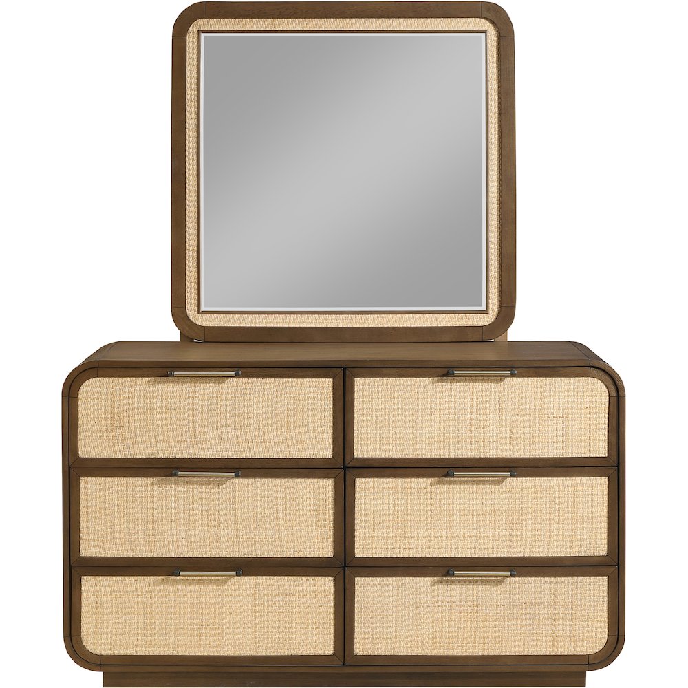 Windsor Brown Solid Wood Mirror. Picture 3