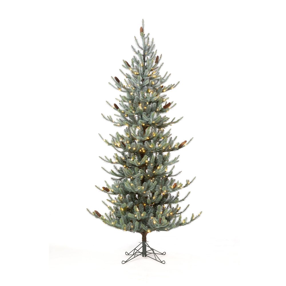 Blue Spruce Slim Christmas Tree, 7.5'. Picture 2
