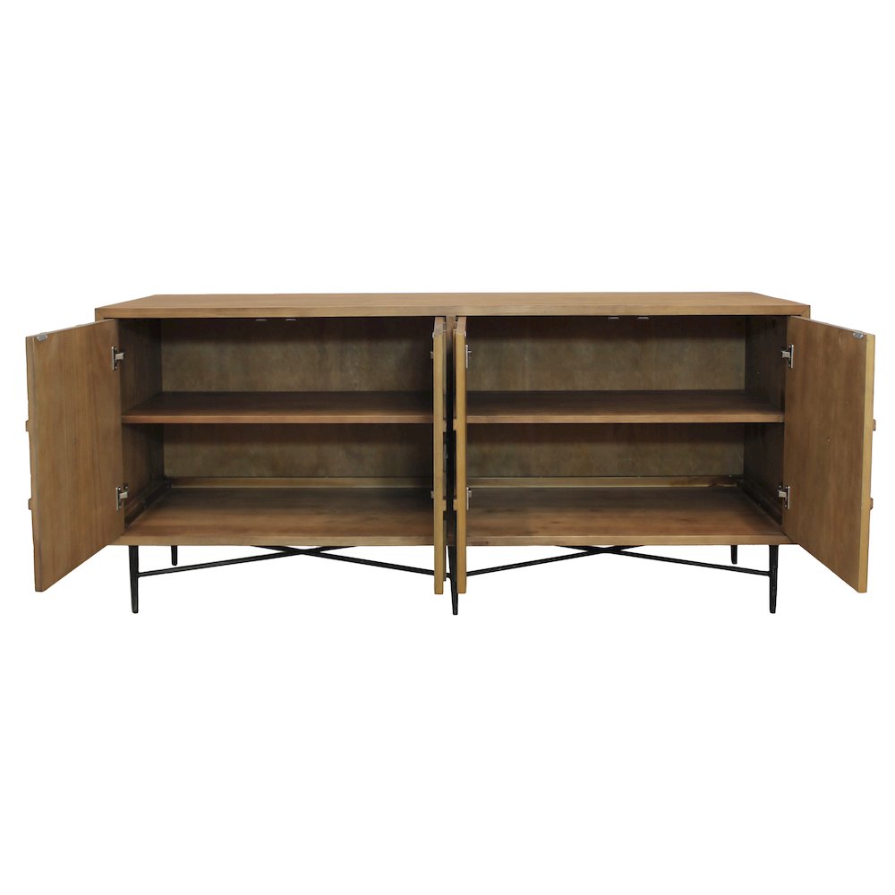 Samara 4-Door Sideboard - Natural. Picture 5