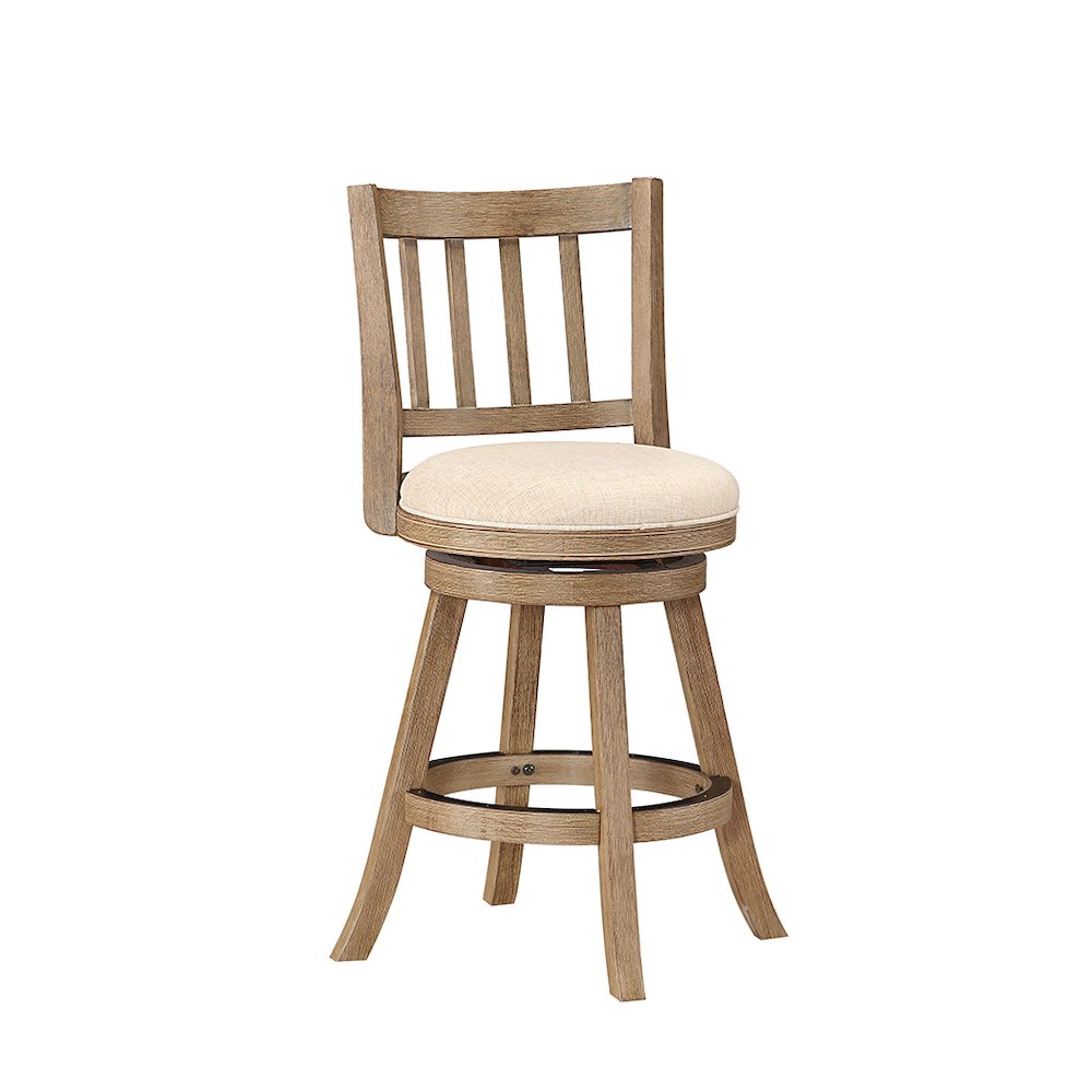 Sheldon Swivel Counter Stool - Ivory. Picture 1