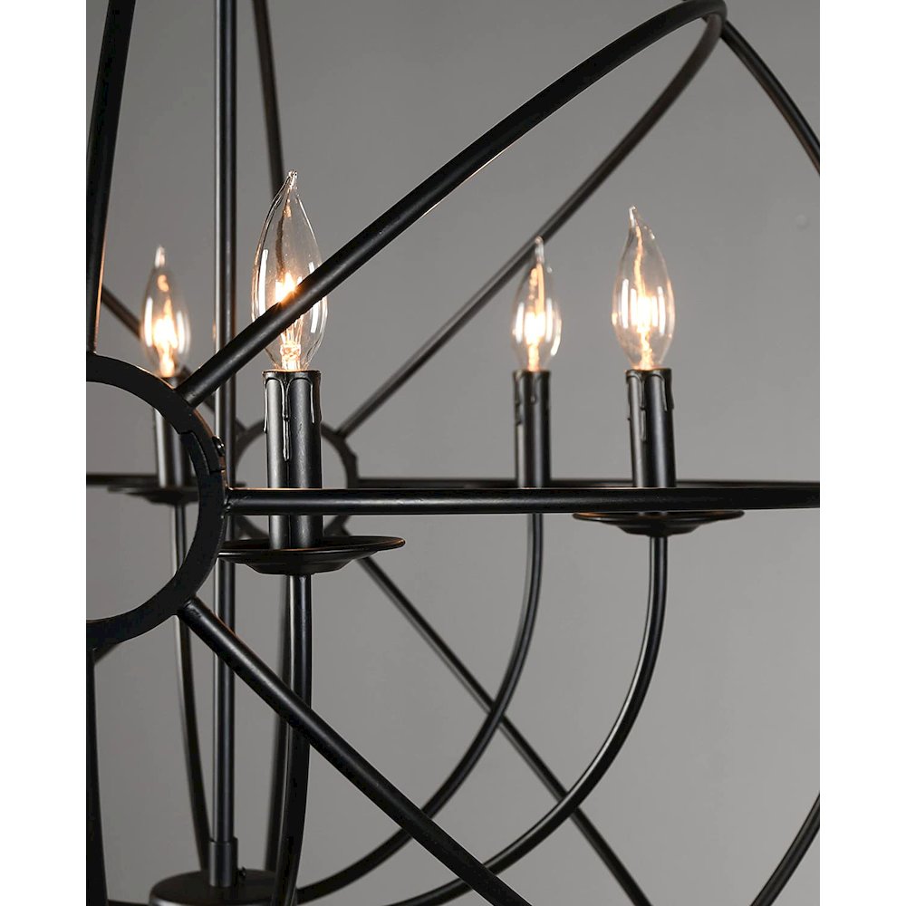 Voltaire Six Bulb Chandelier by Kosas Home. Picture 2