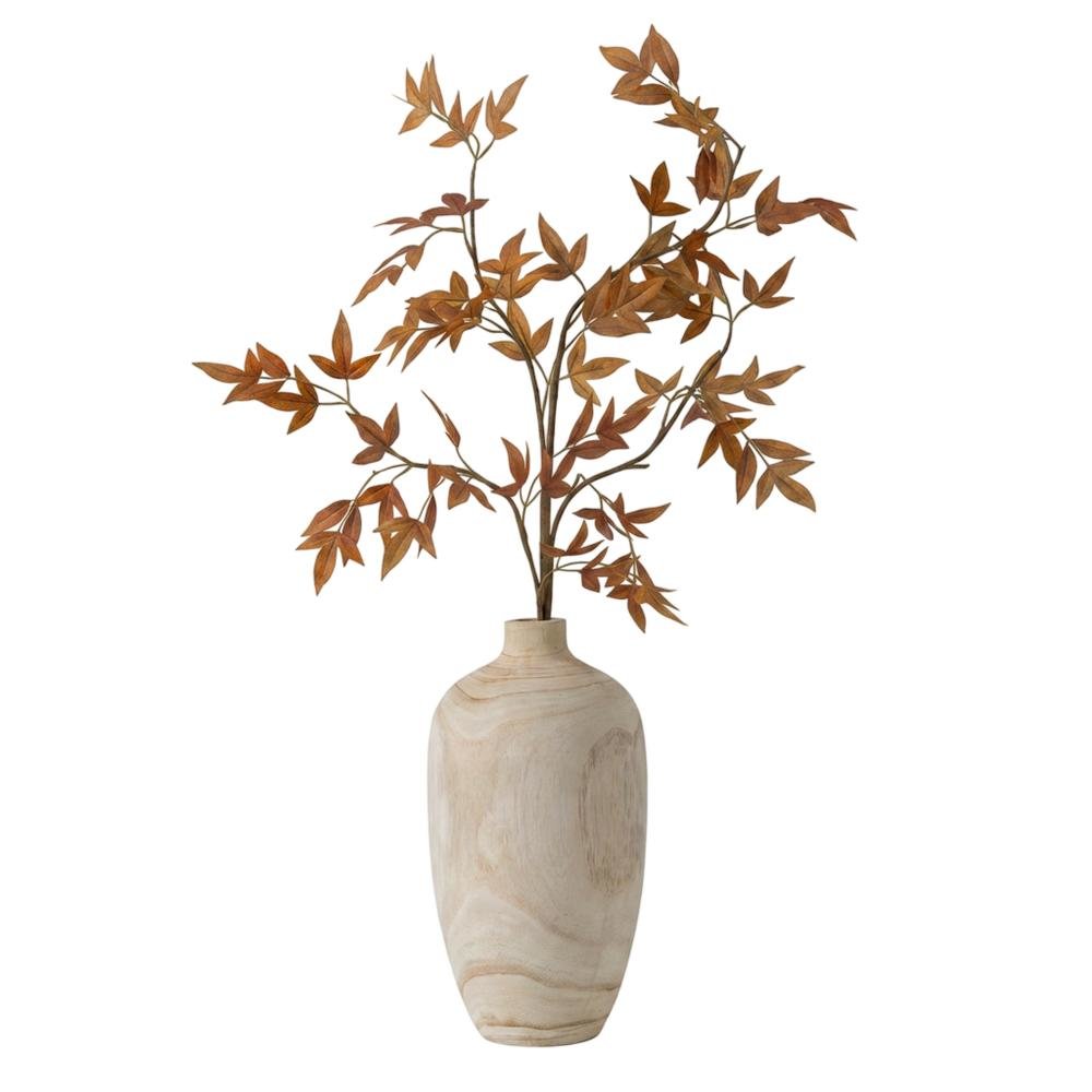 Set Of Five Carved Wooden Bulb Vases - One Each Design. Picture 3