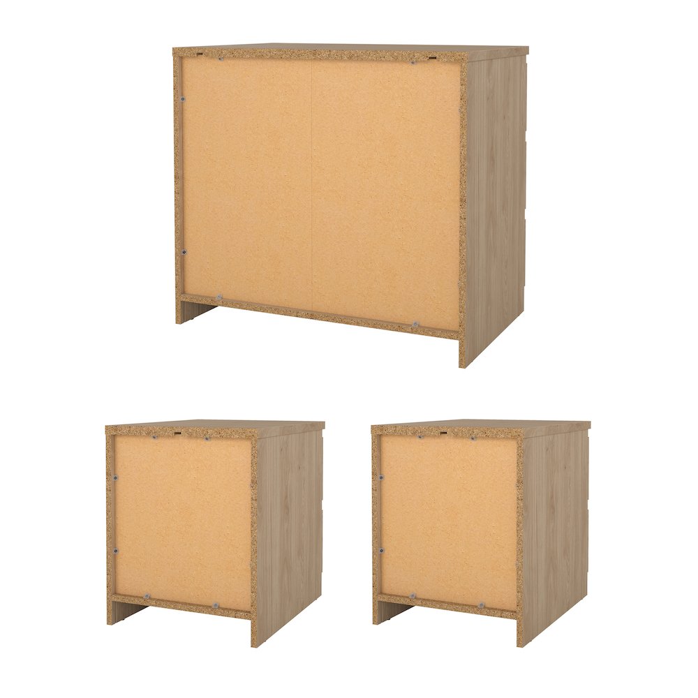 Scottsdale 3-Piece Bedroom Set - Chest And Nightstand Set Of 2, Jackson Hickory. Picture 5
