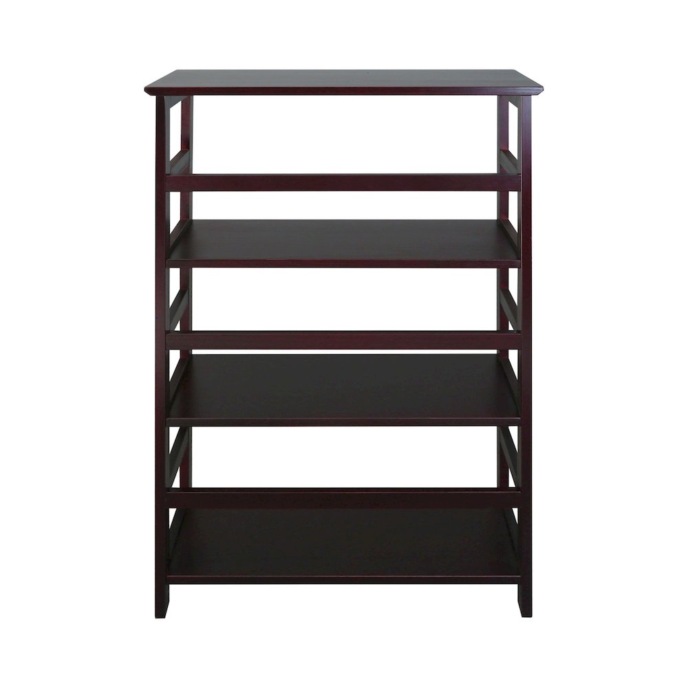 Soho Manhattan 4-Shelf Bookcase 26" Wide - Espresso. Picture 3