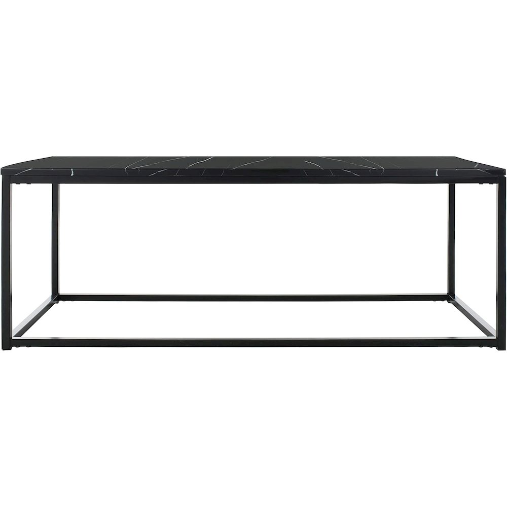 Home Baize Black Rectangle Coffee Table. Picture 2