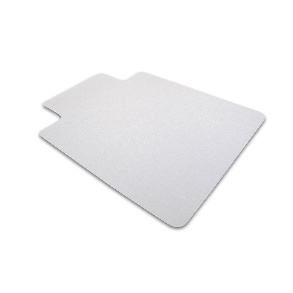 Cleartex Ultimat Chair Mat, Rectangular With Lip, Clear Polycarbonate, For Hard Floor, Size 48" x 60". Picture 1