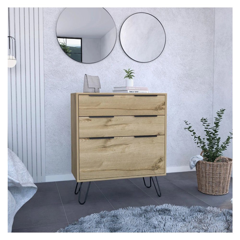 Augusta Dresser Light Oak MDF. Picture 3
