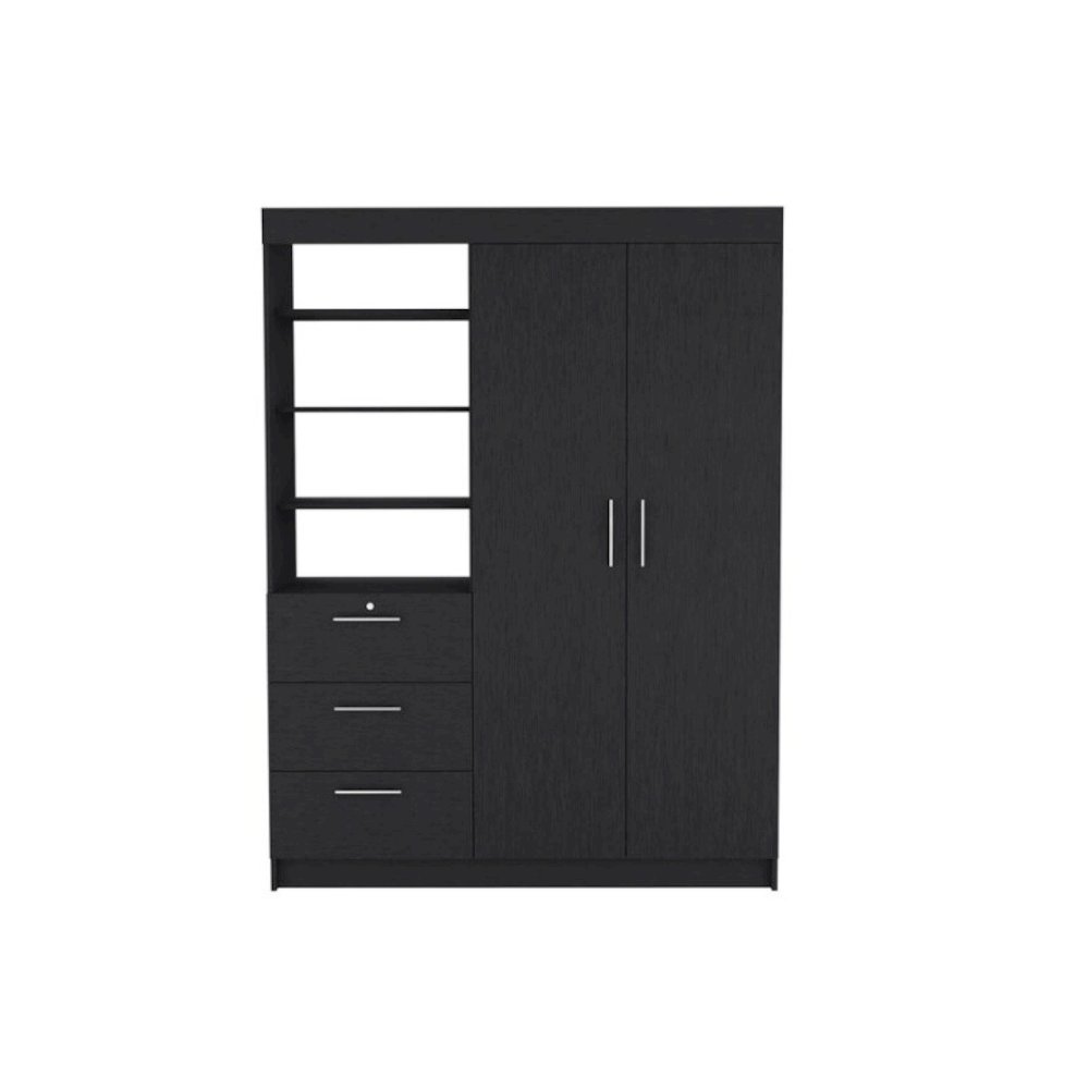 Kenya Armoire Black MDF. Picture 1