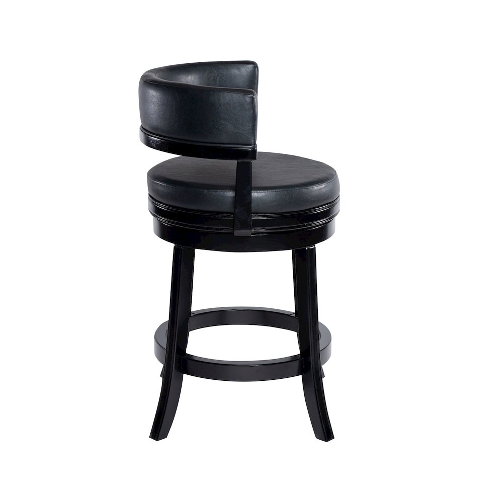 Balen Swivel Counter Stool - Black. Picture 9