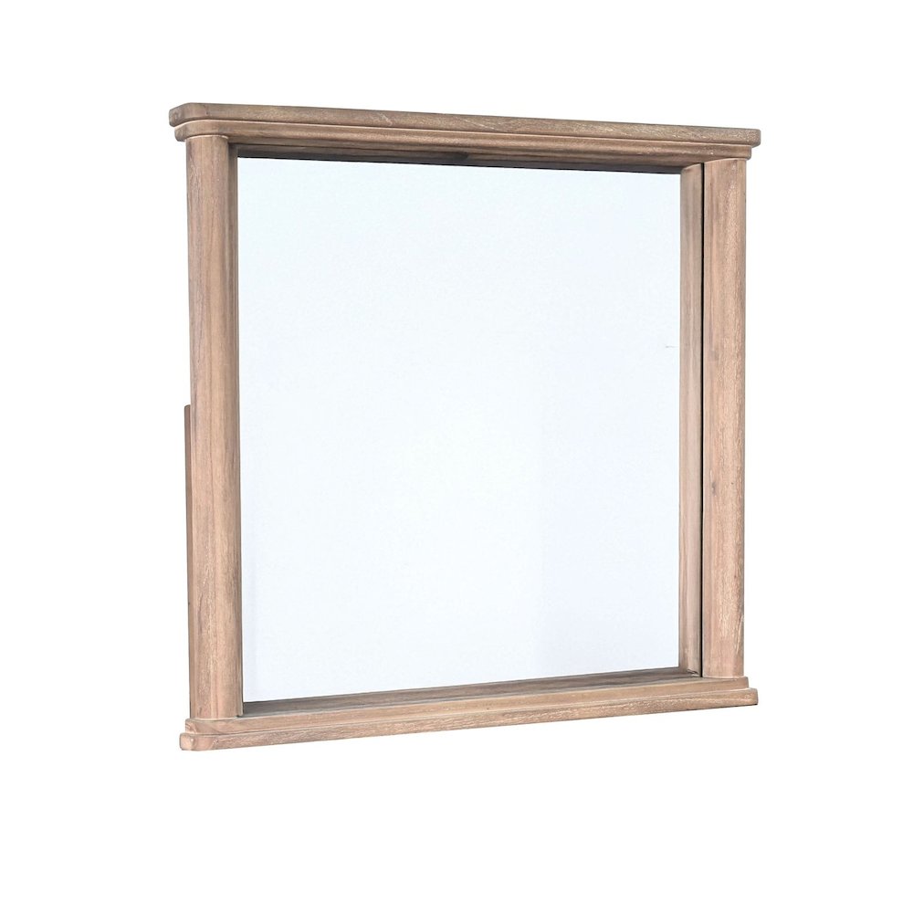 Transitional 6-Drawer Dresser with Mirror. Picture 3