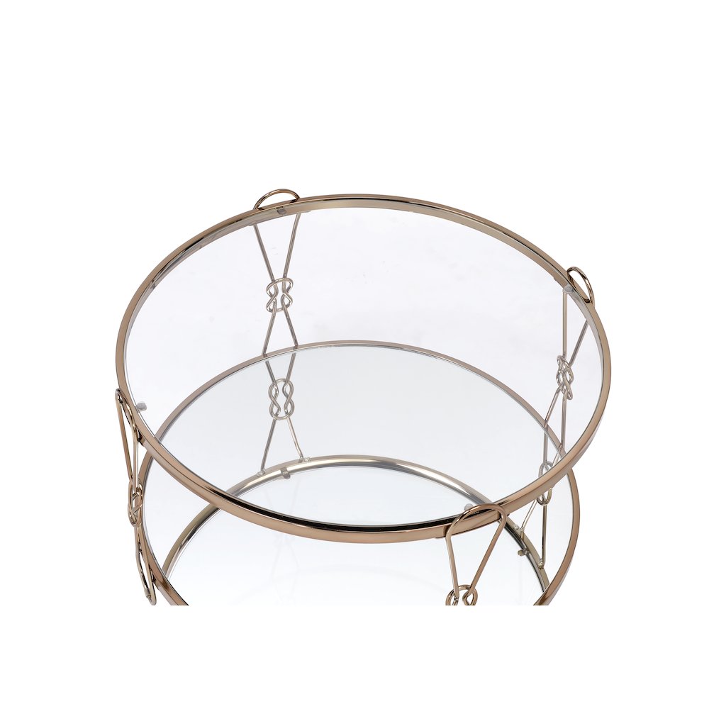 Zekera Coffee Table, Champagne & Mirrored. Picture 2
