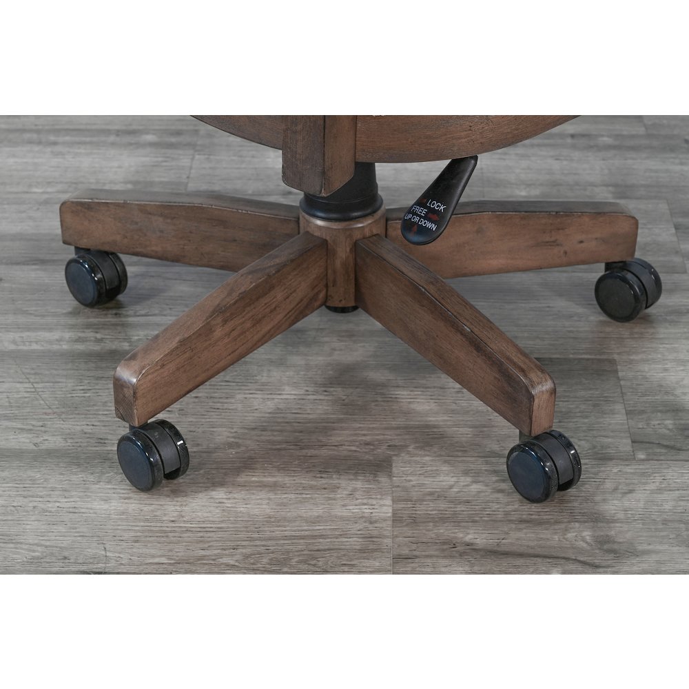Game Chair with Casters, Beige Fabric. Picture 8