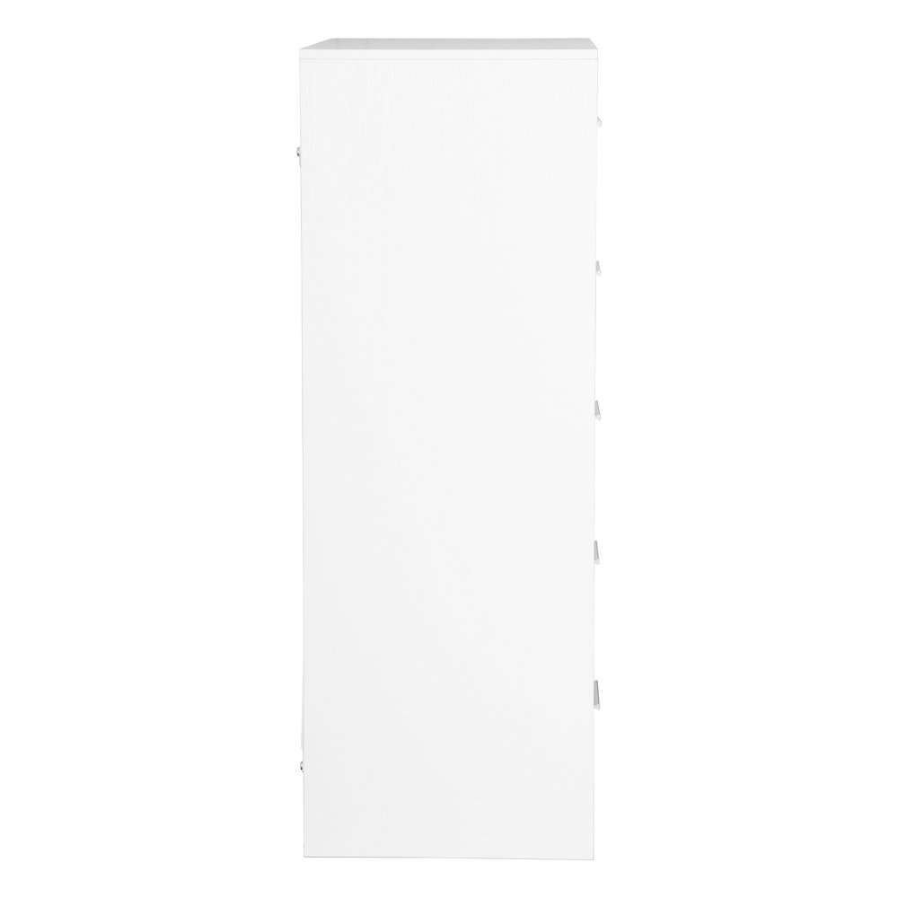 5-Drawer Dresser with Large Fabric Drawers, White. Picture 6