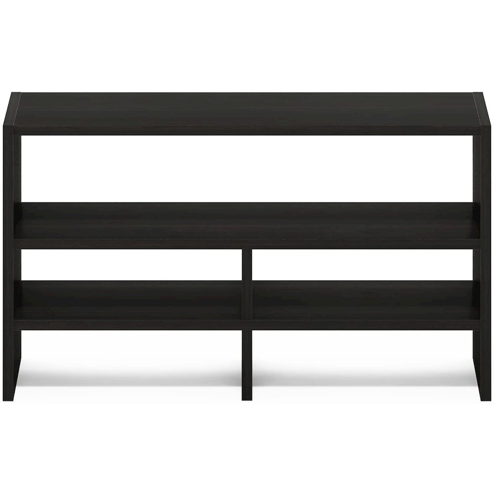 Furinno Hermite Desk Top Organizing Shelf Bookcase, Espresso. Picture 2