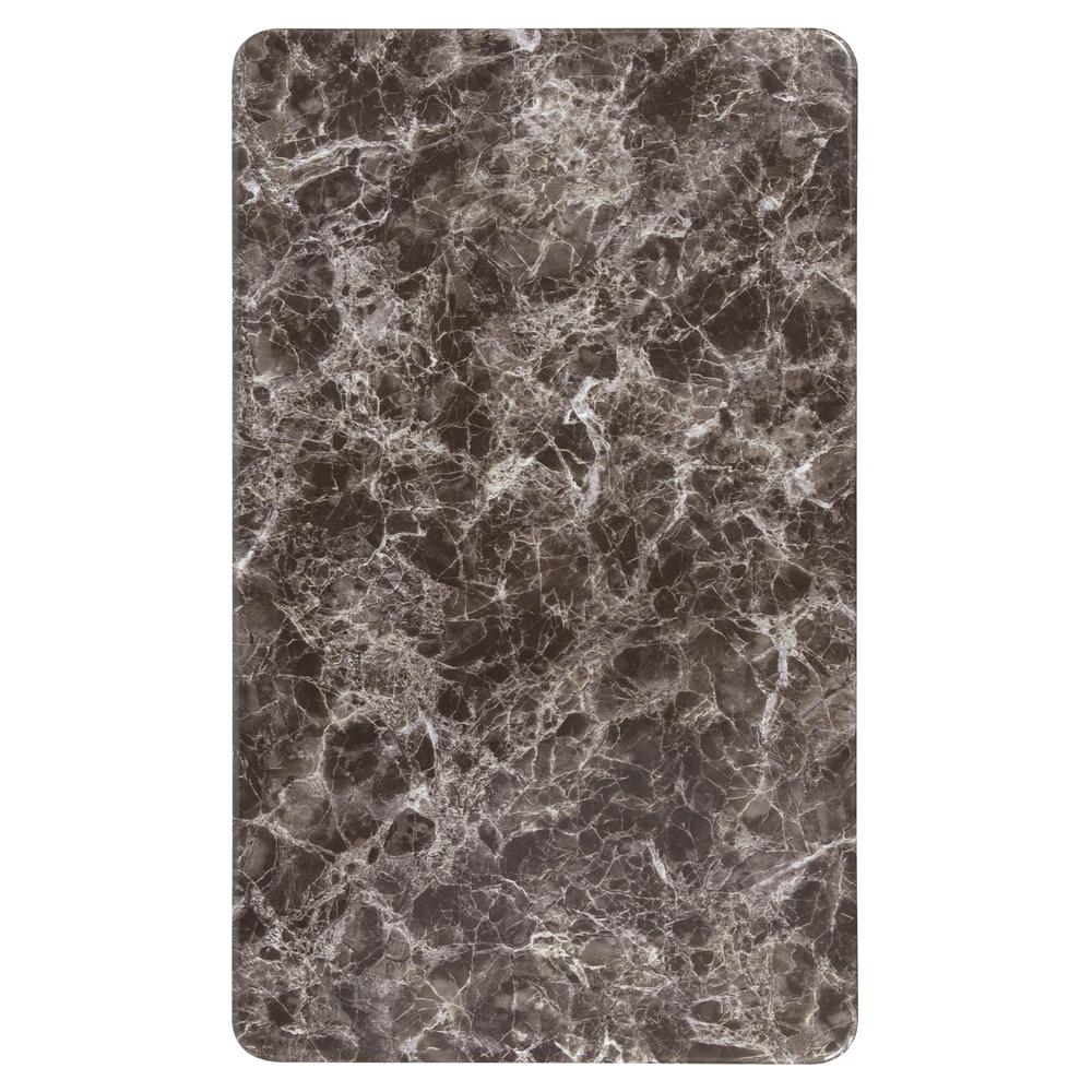 24" x 42" Rectangular Gray Marble Laminate Table Top. Picture 2