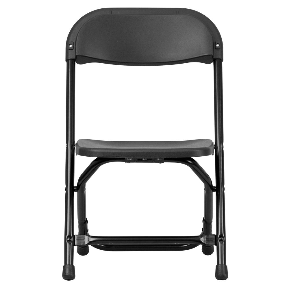 Kids Black Plastic Folding Chair. Picture 4