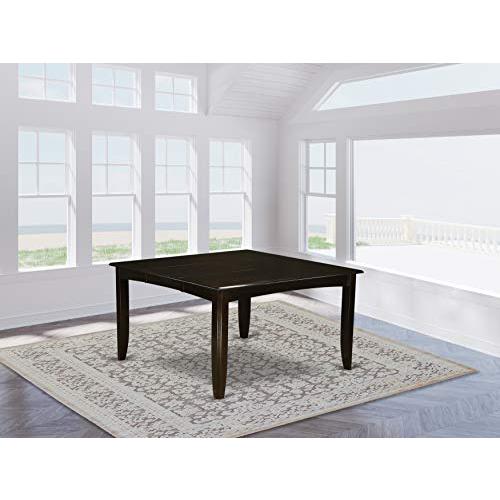 Parfait  Gathering  Dining  Square  54"  Table  with  18"  Butterfly  Leaf  finished  in  Cappuccino. Picture 2