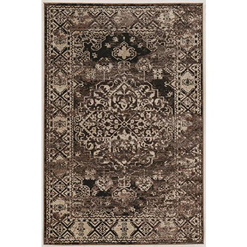Vintage Nain Beige & Brown 5 x7.6, Rug. Picture 1