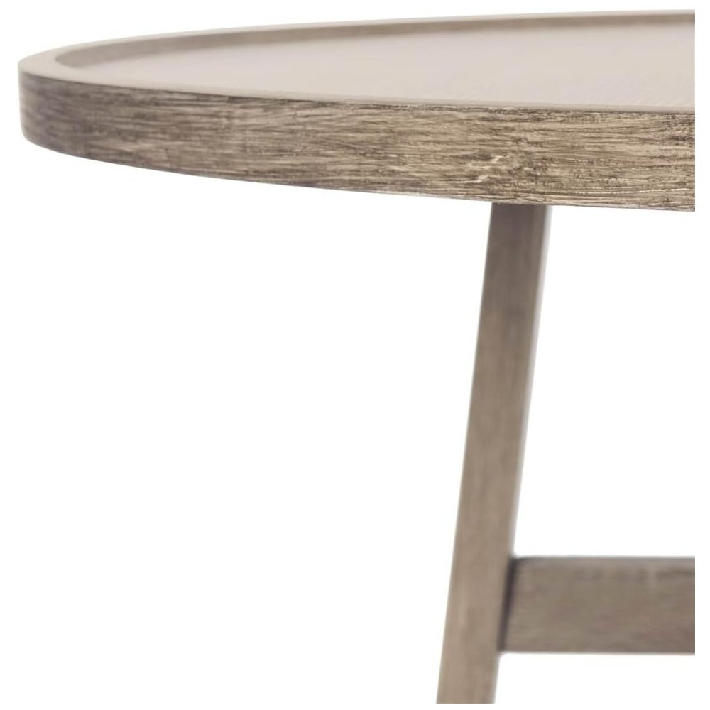Home Collection Malone Retro Mid-Century Light Oak and Brown Wood Coffee Table. Picture 3