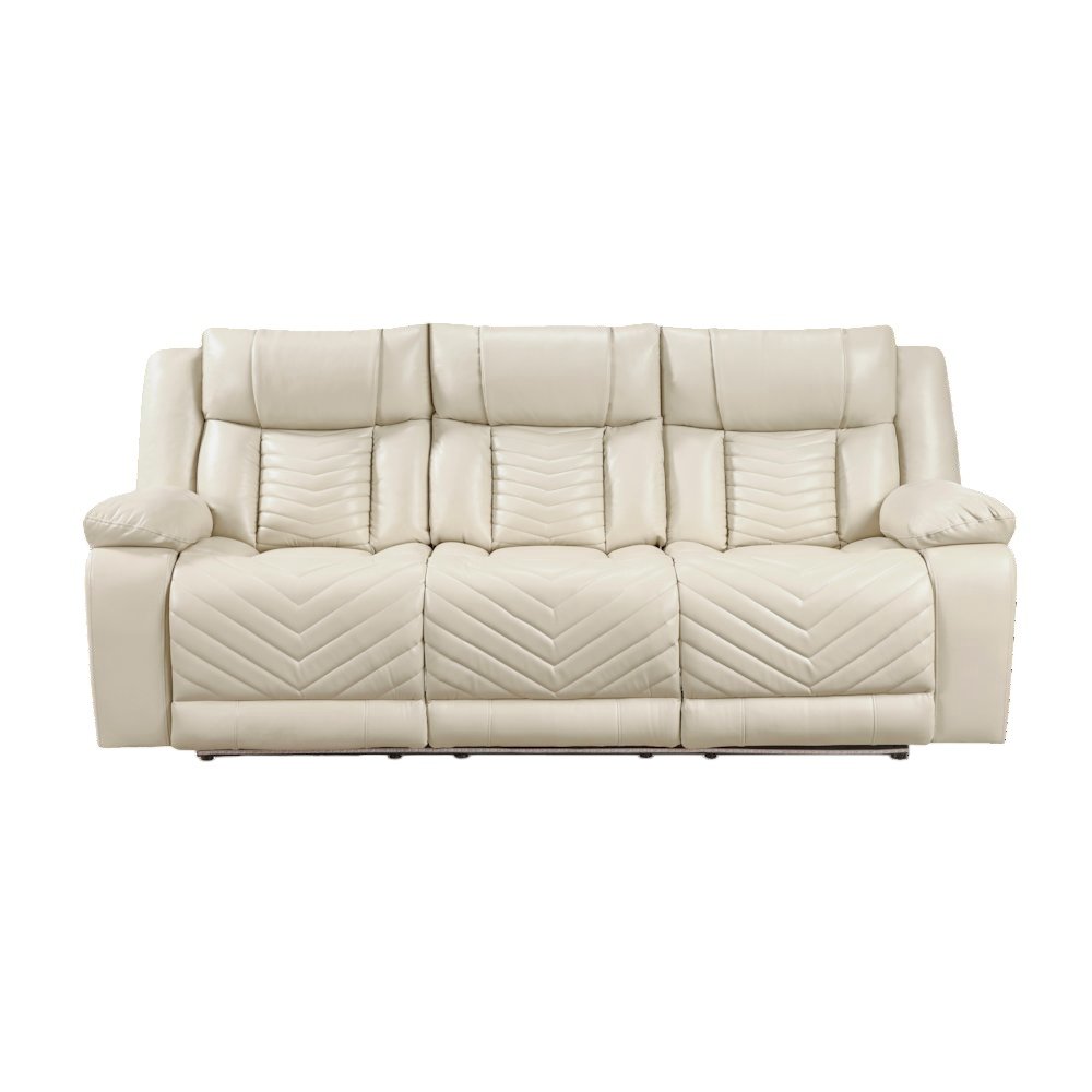 Sensa Power Reclining Sofa withTable withLed Belt Beige. Picture 2