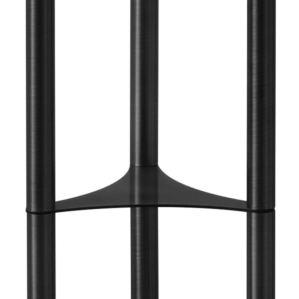 Willows Accent Floor Lamp, Matte Black, Opal Glass. Picture 4