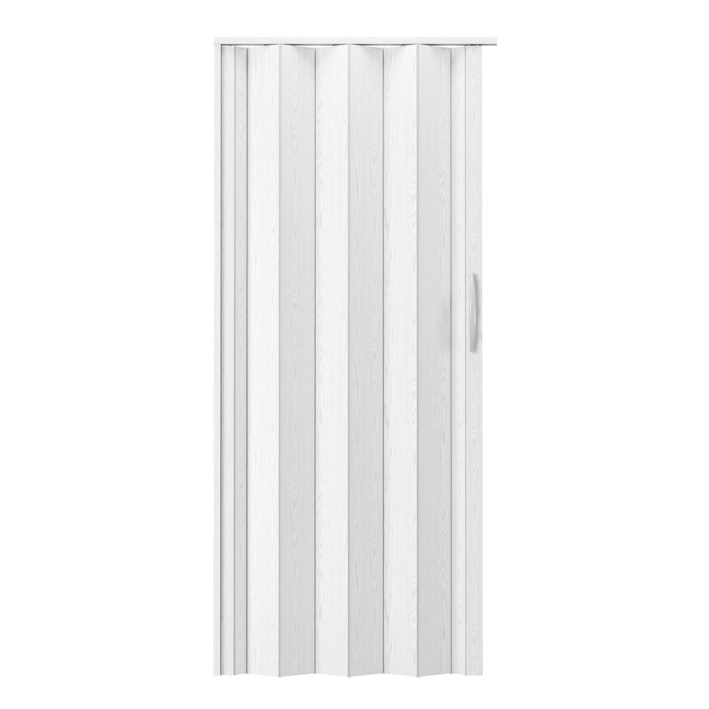 36" W Double Walled Foldable Heavy Duty Accordion Doors, White. Picture 1