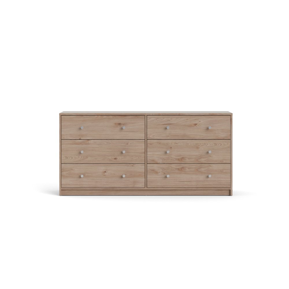 Portland 6 Drawer Double Dresser, Jackson Hickory. Picture 2