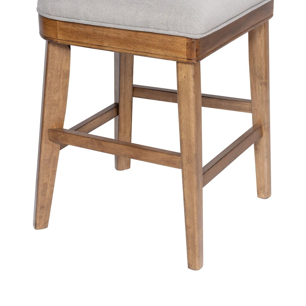 Theodora T- Back Counter Stool with Wood Seat Frame and Cushion. Picture 4