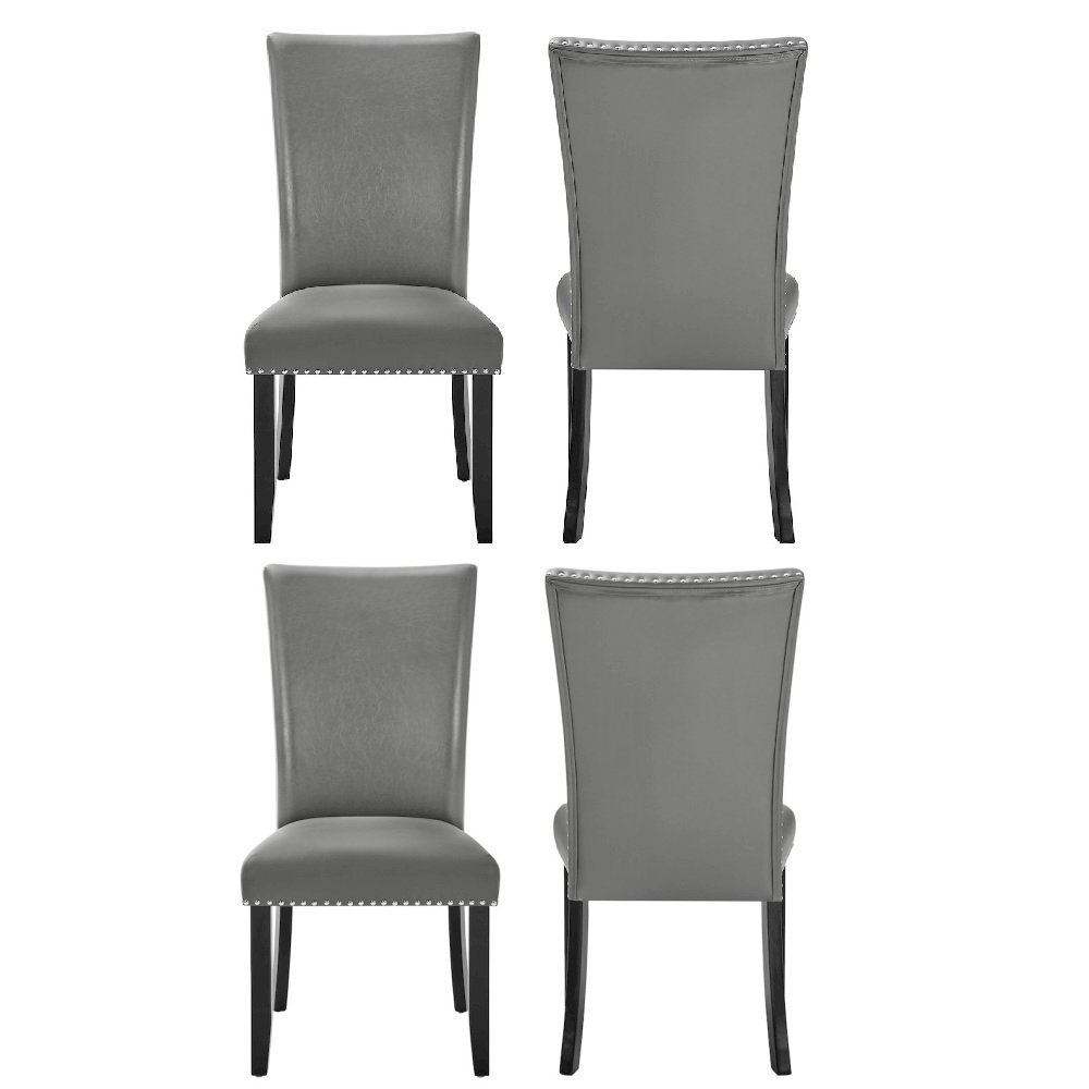 Lyra Wood Dining Chair in Gray (Set of 4). Picture 1