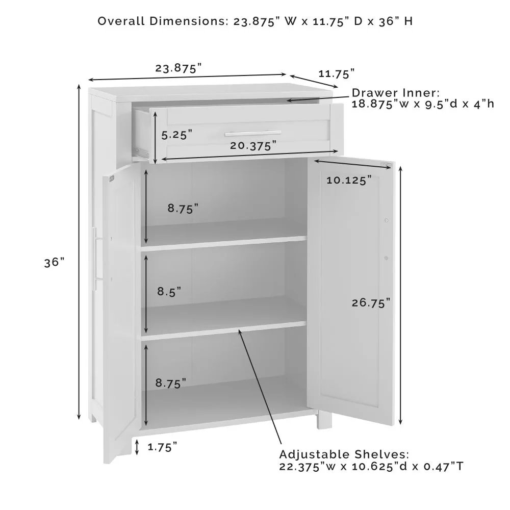 Savannah 2-Piece Storage Cabinet Set - Storage Cabinet & Wall Cabinet. Picture 7