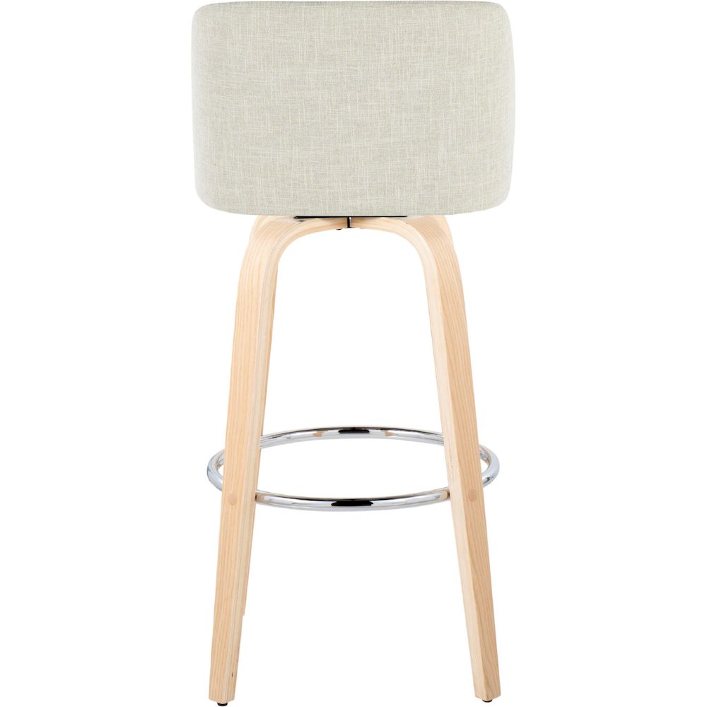 Brown Toriano 30" Fixed-Height Barstool - Set of 2. Picture 4