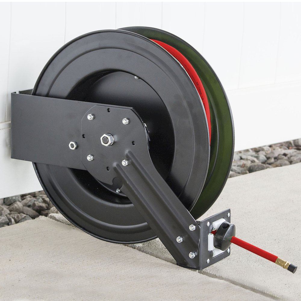 50 Foot Retractable Air Hose Reel with Auto Rewind. Picture 3