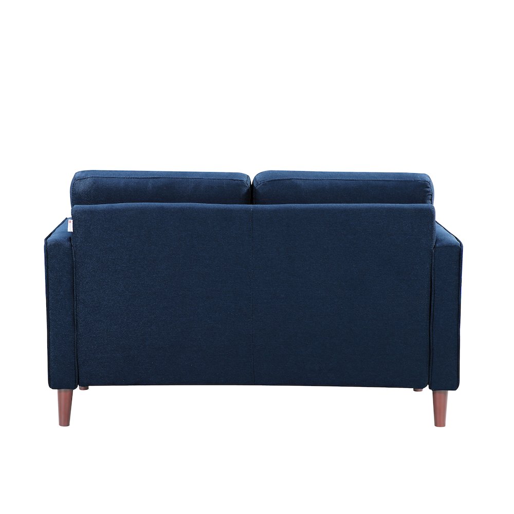 Langford Loveseat Navy Blue. Picture 3
