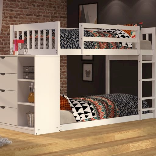 MISSION CHEST BUNK WHITE. Picture 3