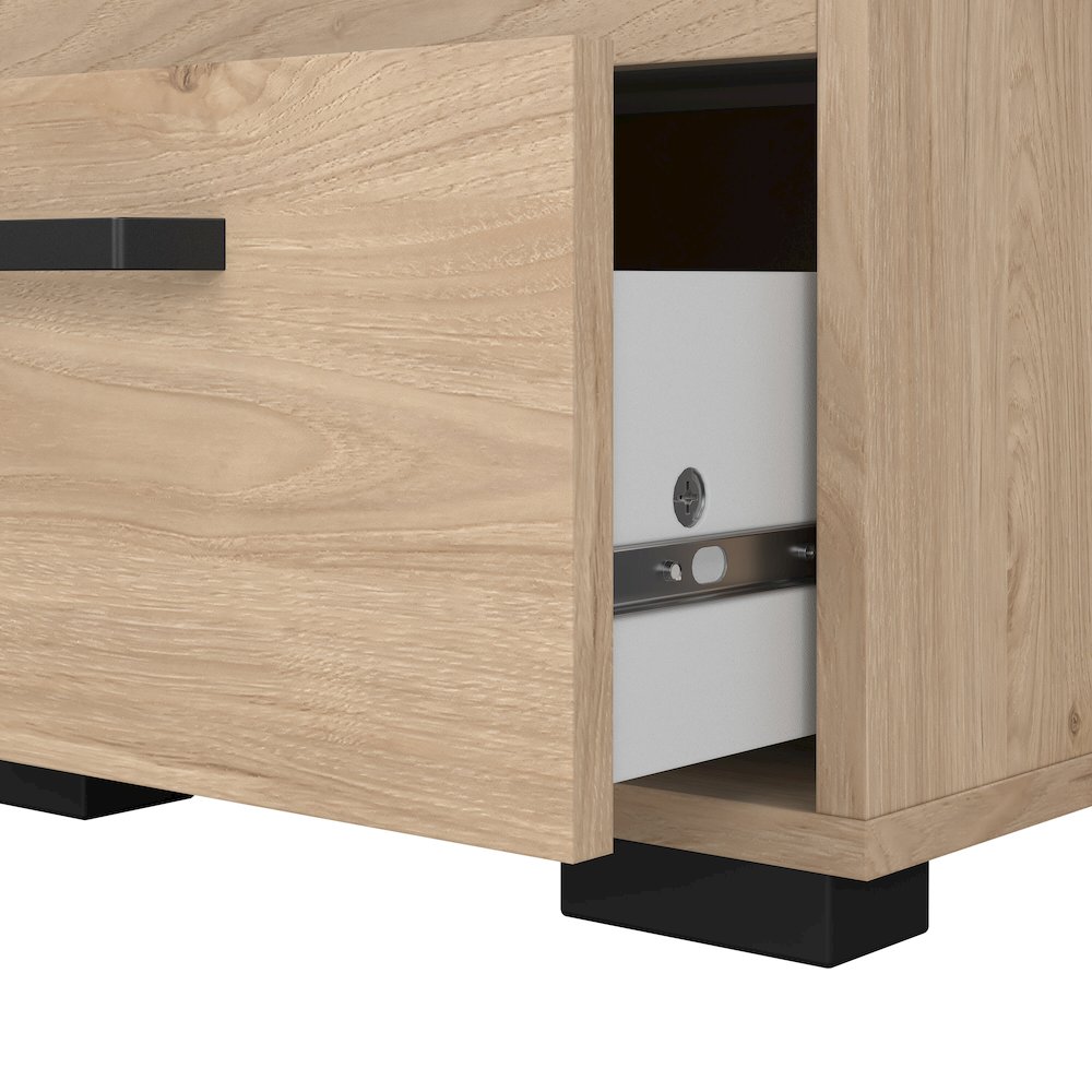 Sofia 2 Drawer Nightstand, Jackson Hickory. Picture 6