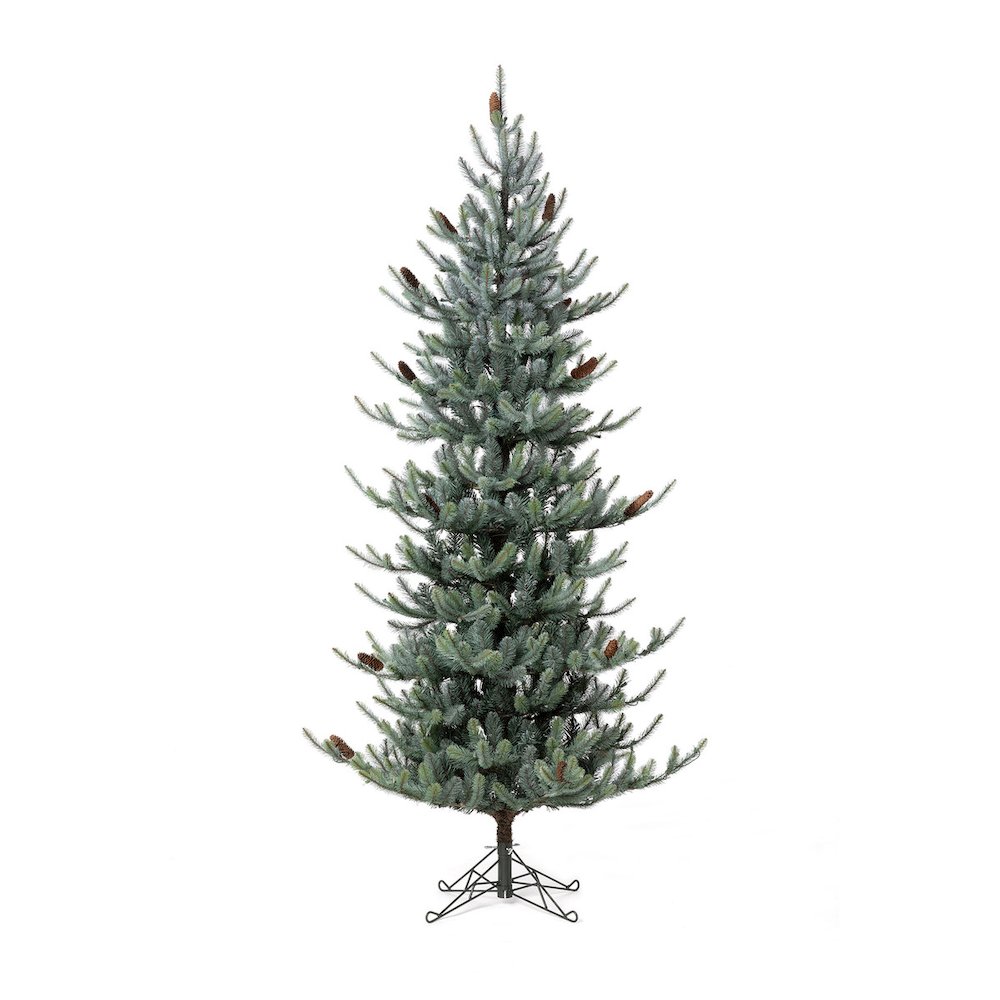 Blue Spruce Slim Christmas Tree, 7.5'. Picture 1