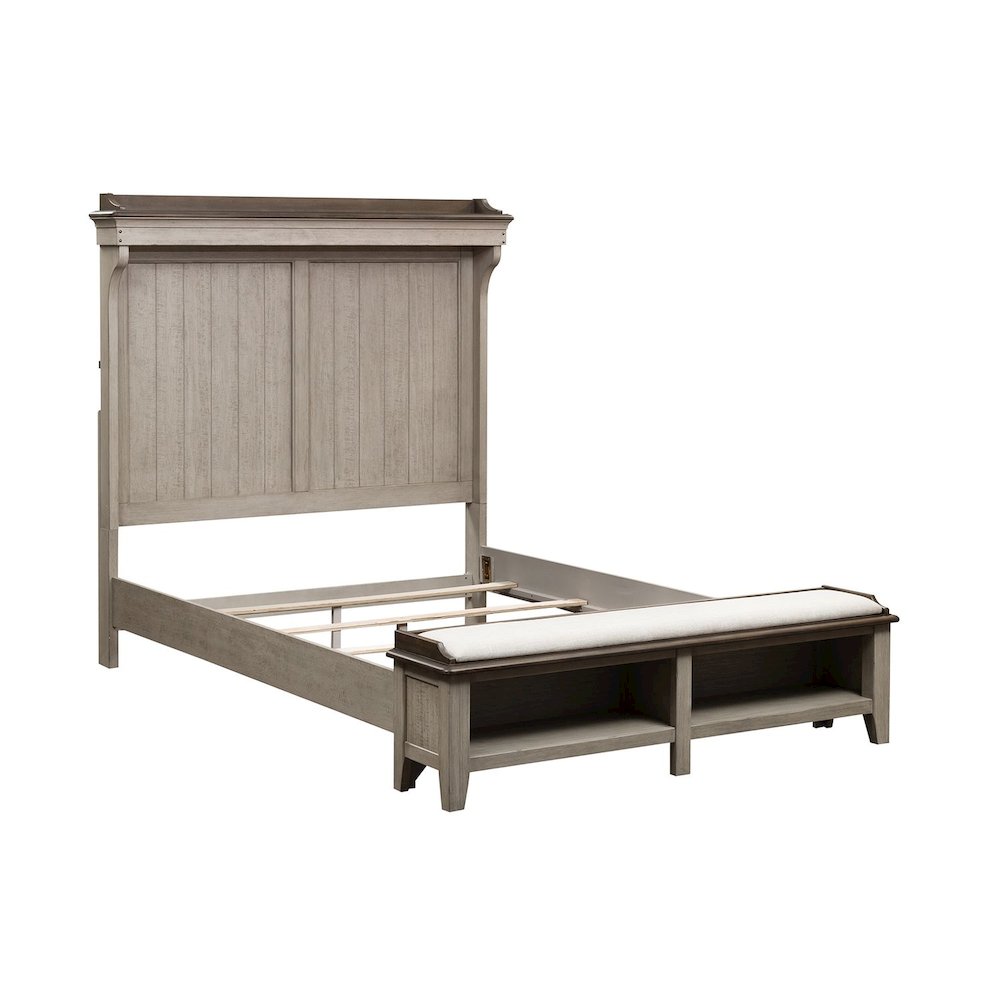 Ivy Hollow Queen Mantle Storage Bed. Picture 1