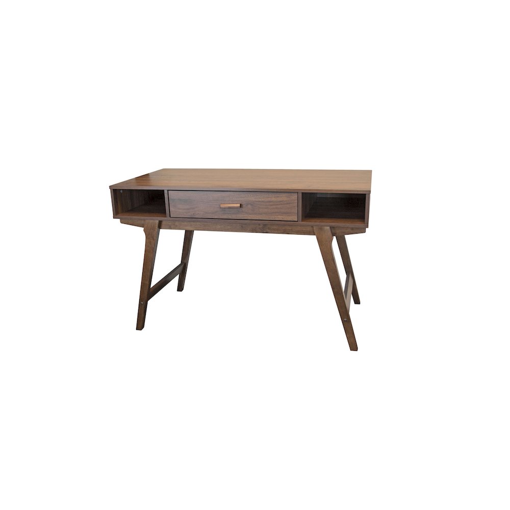Mid Century Desk with One Drawer and Sturdy Legs. Picture 1