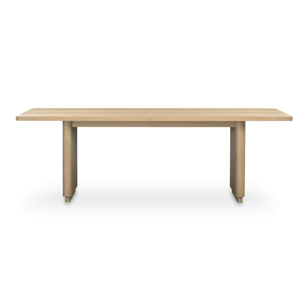 Round Off Small Dining Table Nastural Oak. Picture 1