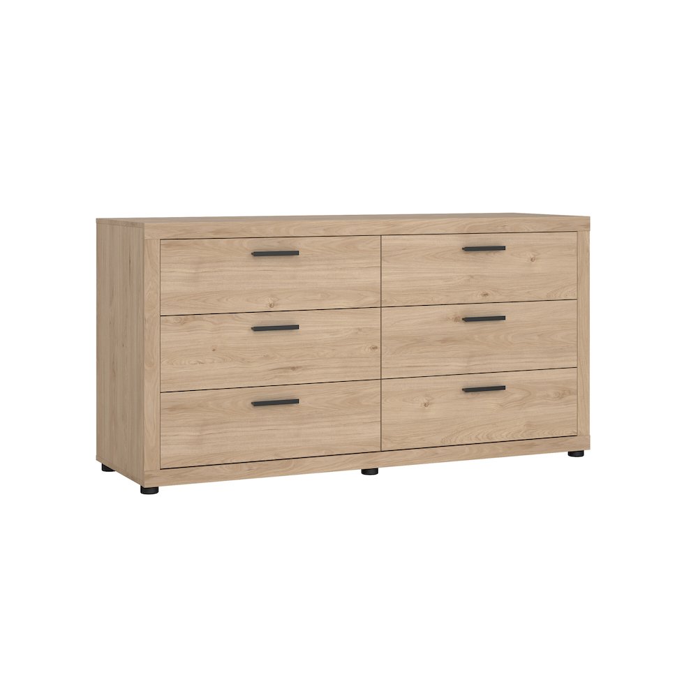 Mira 6 Drawer Double Dresser, Jackson Hickory. Picture 6