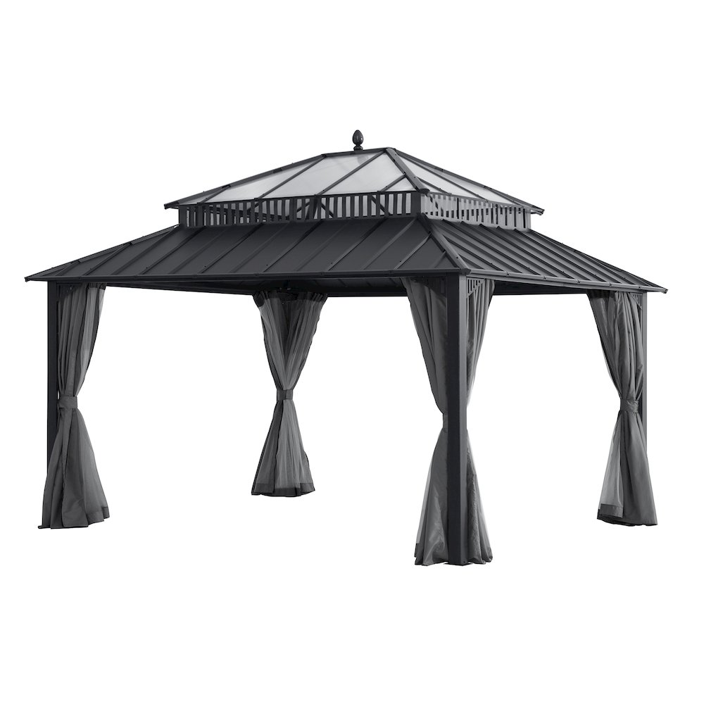 14 ft. x 12 ft. Kingston Extra-Tall, Wide Hardtop Gazebo. Picture 1