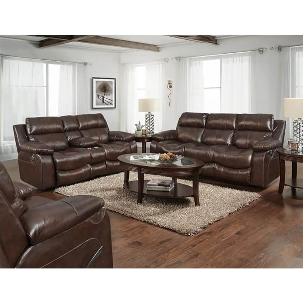 Positano Italian Top Grain Leather Match Rocker Recliner. Picture 2