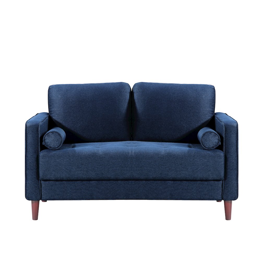 Langford Loveseat Navy Blue. Picture 2