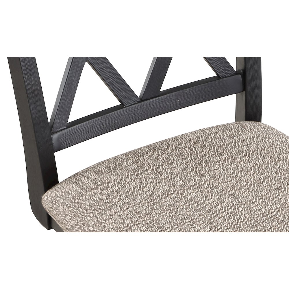 Home 2 Office 24" Brookline Swivel Barstool with Black  Wood Finish. Picture 4