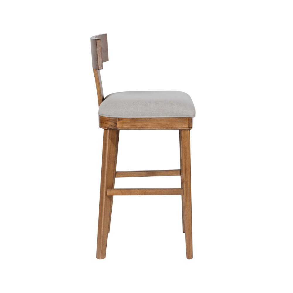 Theodora T- Back Bar Stool with Wood Seat Frame and Cushion. Picture 7