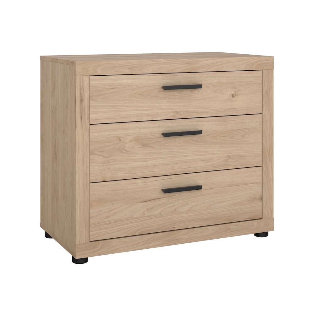 Mira 3 Drawer Chest, Jackson Hickory. Picture 4