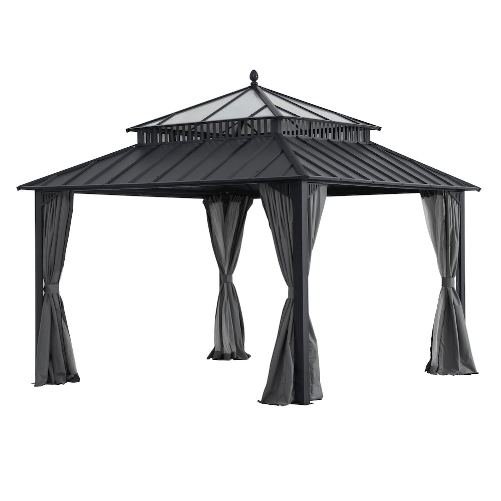 12 ft. x 12 ft. Kingston Extra-Tall, Wide Hardtop Gazebo. Picture 1